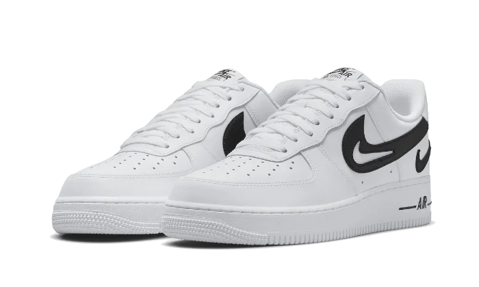 07 FM Cut Out Swoosh White Black