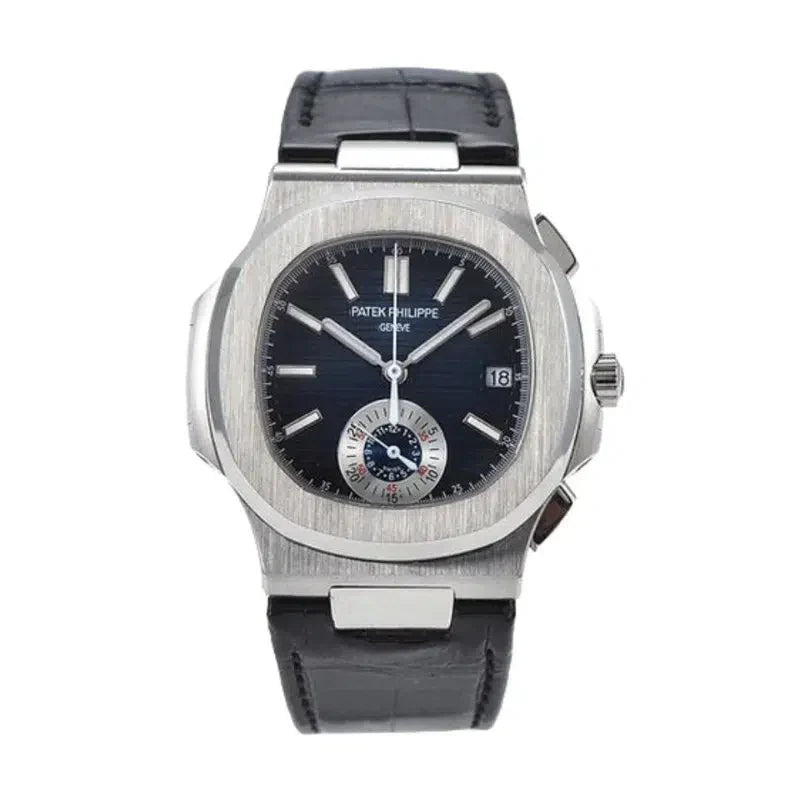 Nautilus Chronograph Black Leather PTP007
