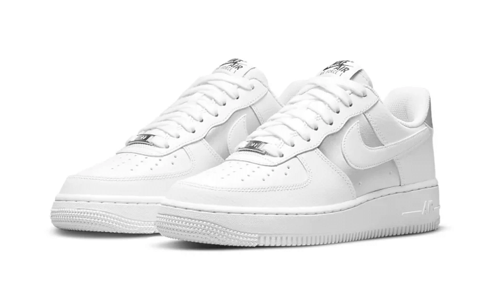 White Metallic Silver