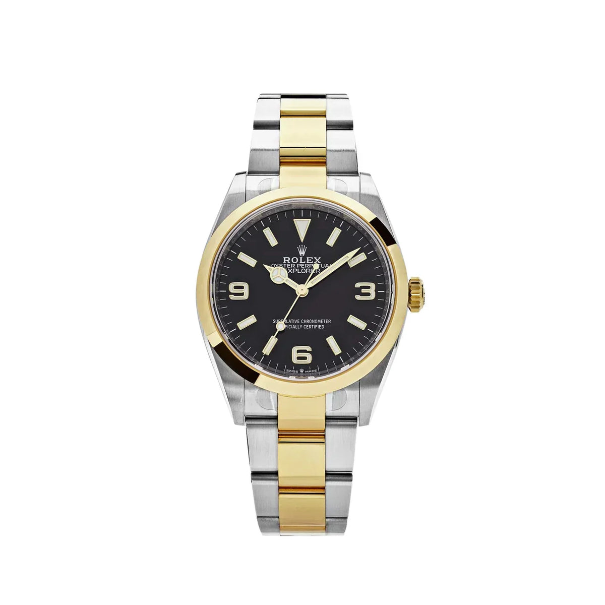 Explorer 124273 Yellow Gold Steel Black Dial