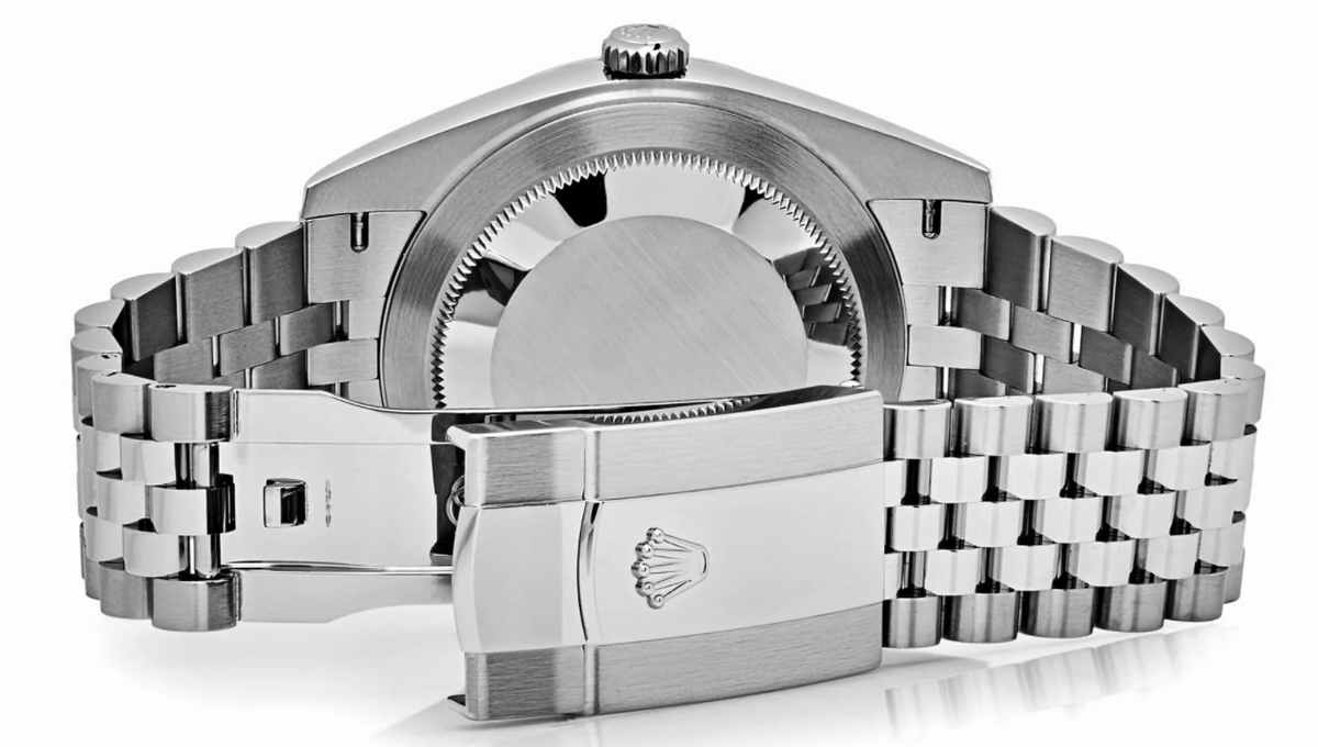 Date just steel white dial 41mm