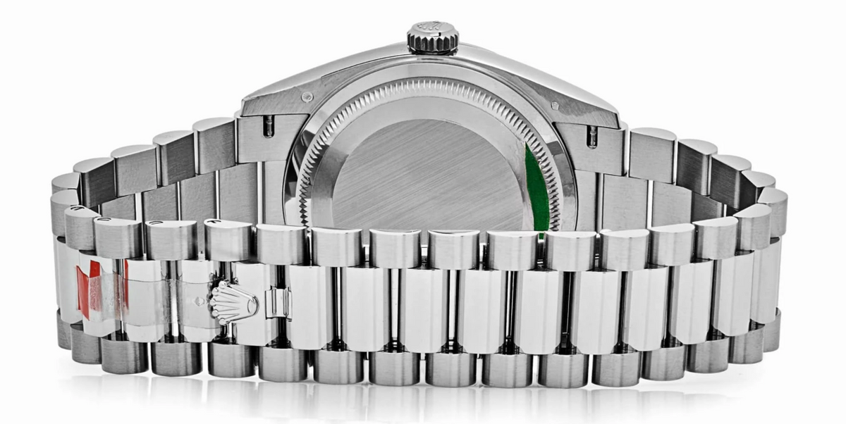 Day-date white gold opal diamond dial 36mm