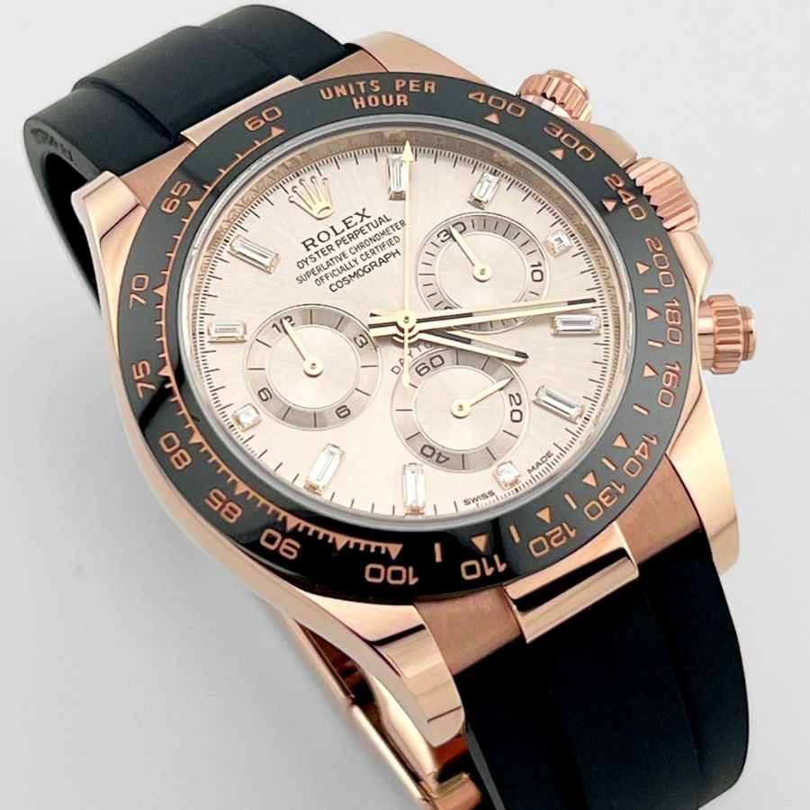 Daytona baguette diamond sundust dial 40mm