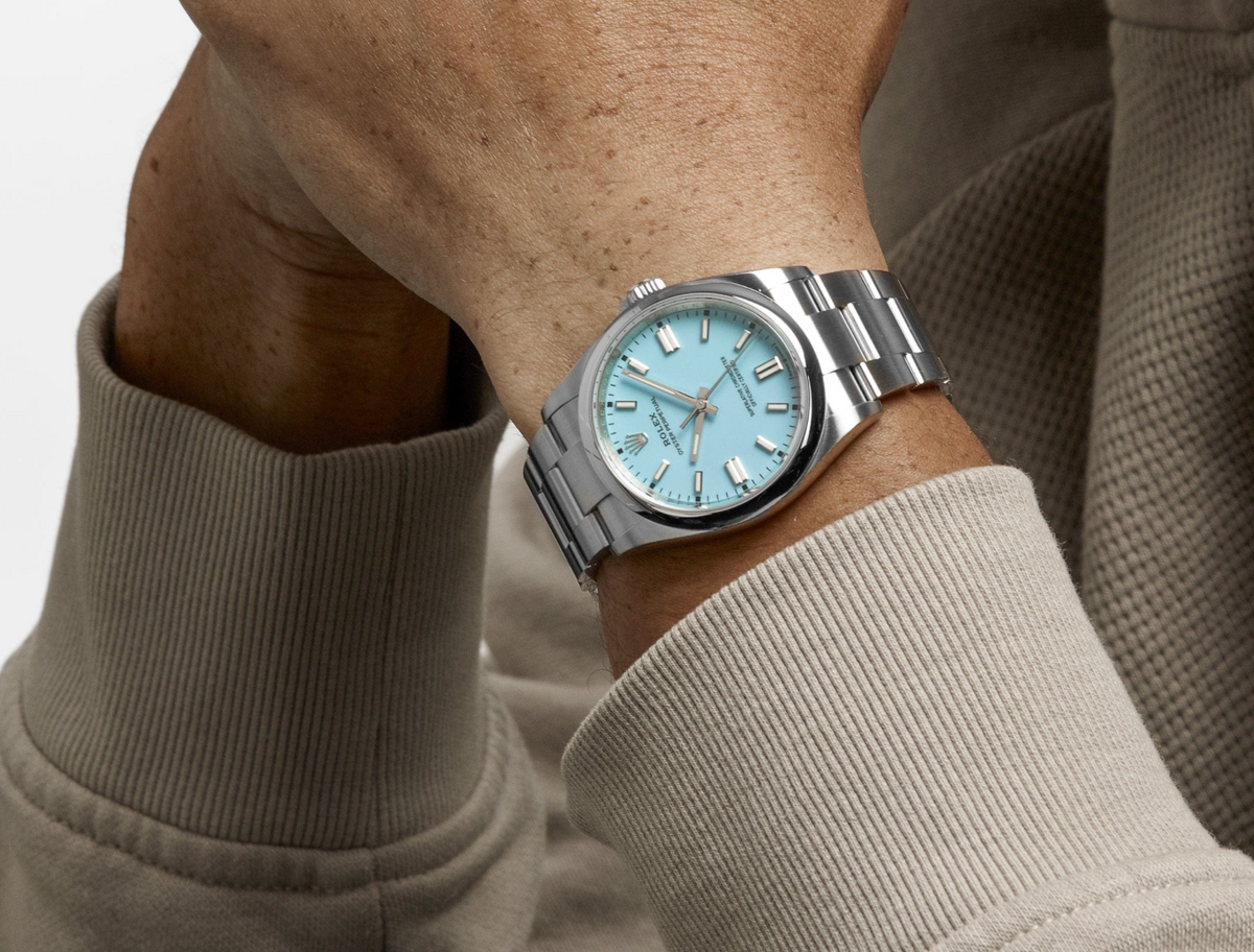 Oyster perpetual baby blue dial 36mm