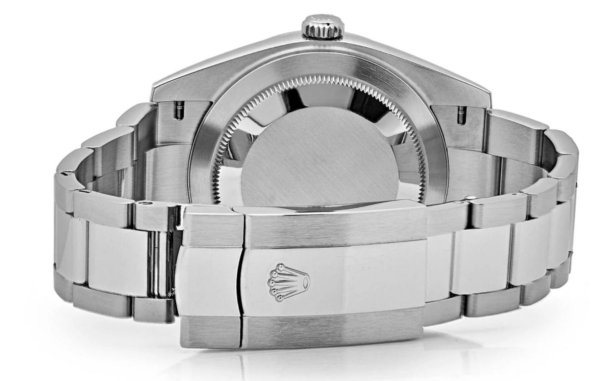 Date just fluted motif blue dial oyster 41mm