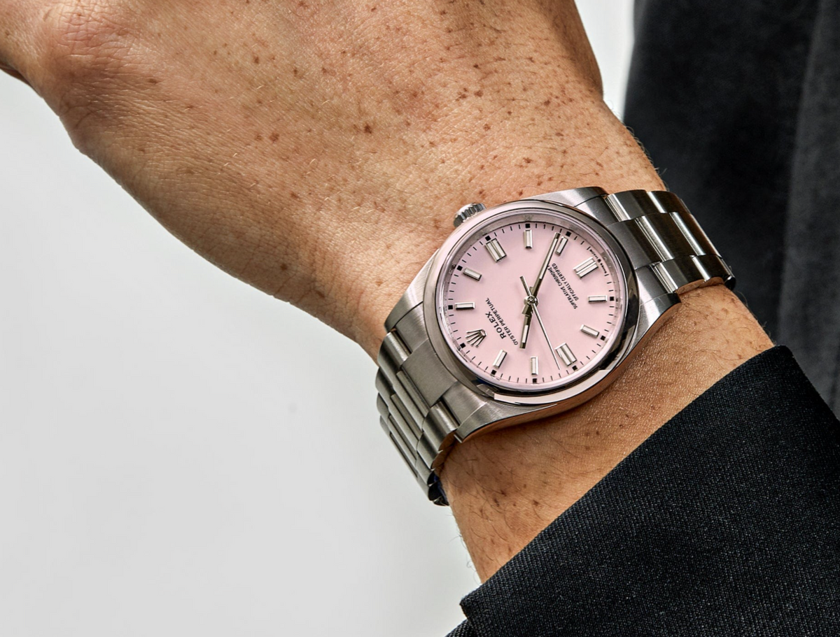 Oyster perpetual candy pink dial 36mm