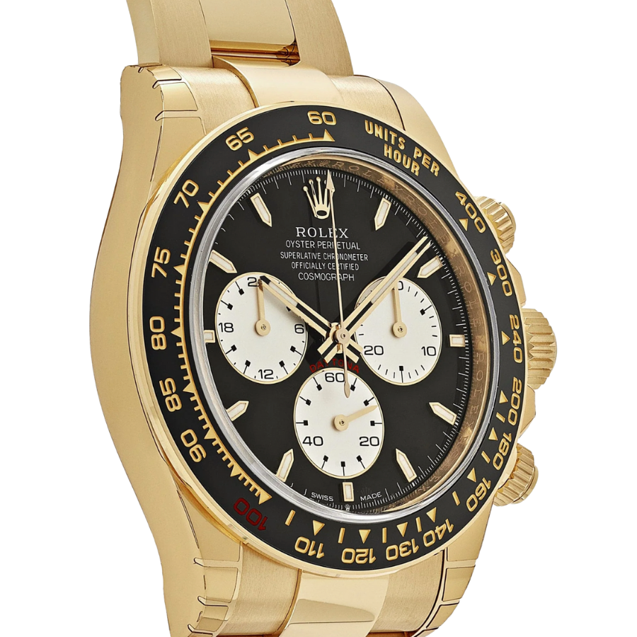 Daytona yellow gold black dial 40mm