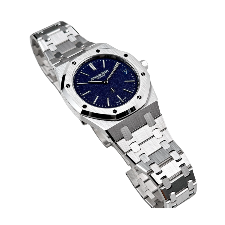 Royal oak grainy blue dial