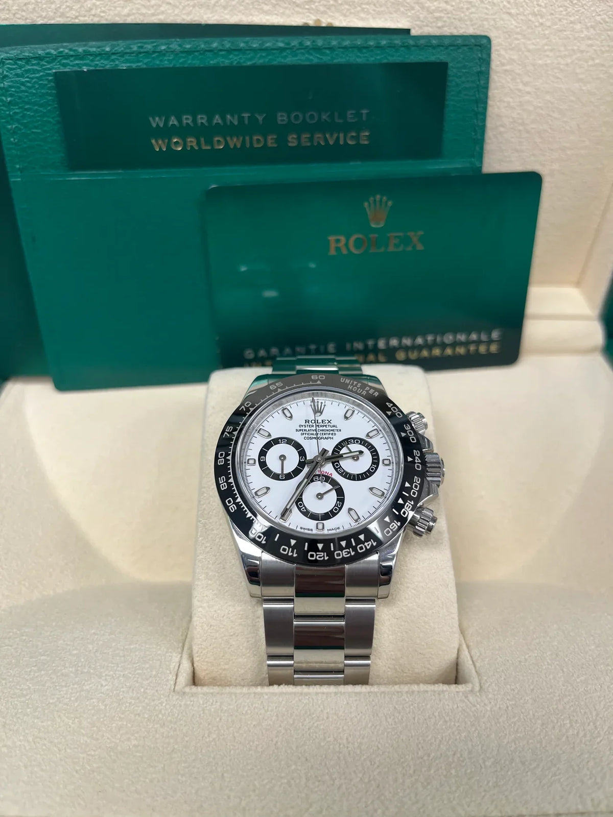 Cosmograph Daytona 116500LN White Panda Dial Ceramic Bezel