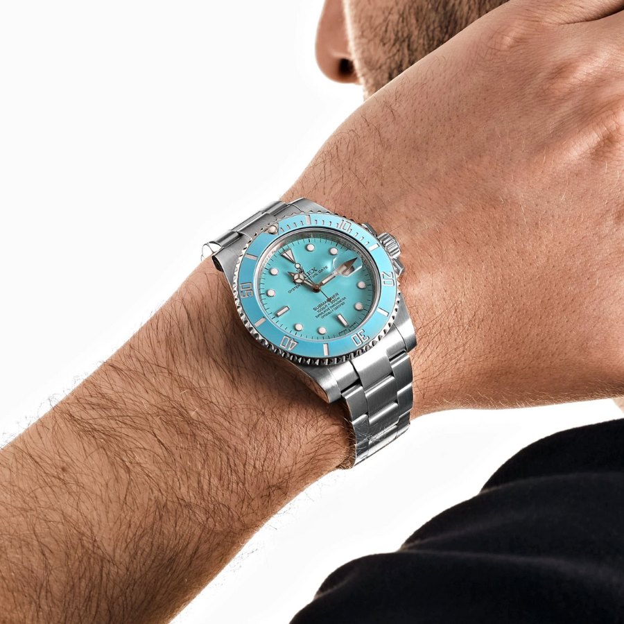 Submariner custom blue dial 40mm