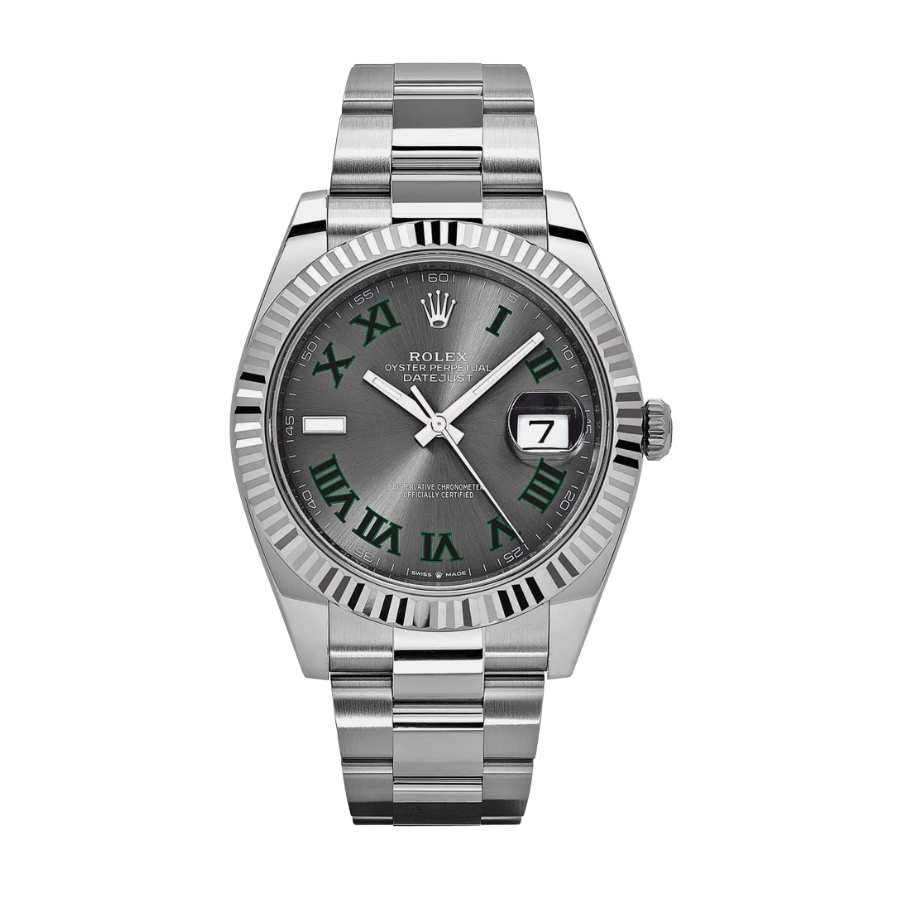 Date just wimbledon slate dial 41mm