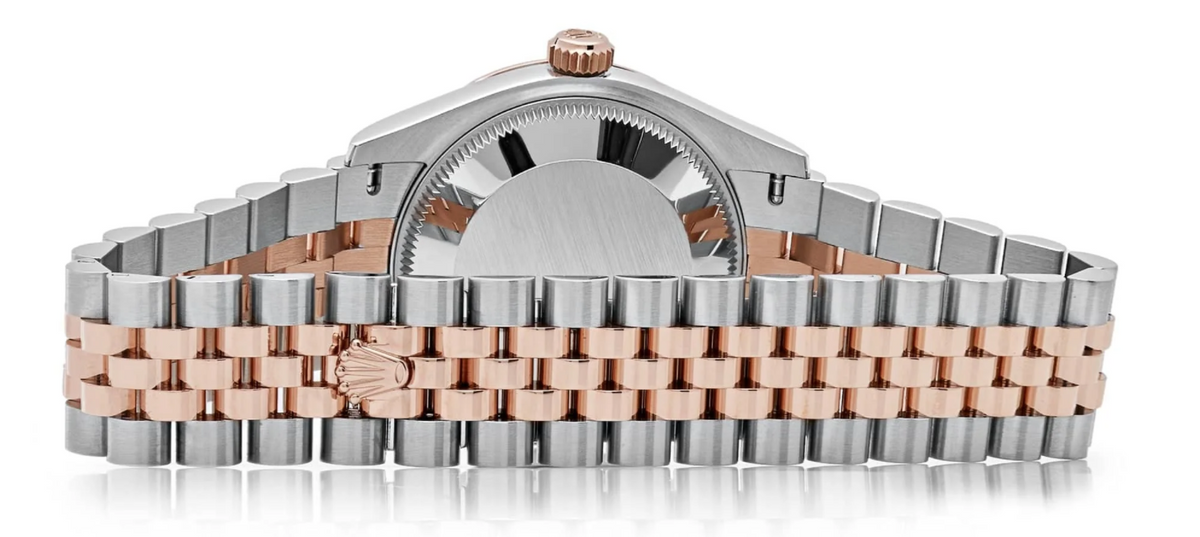 Date just ladies rose roman pink dial 31mm