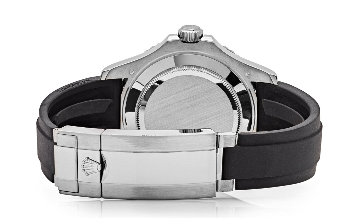 Yacht-master white gold black dial 42mm