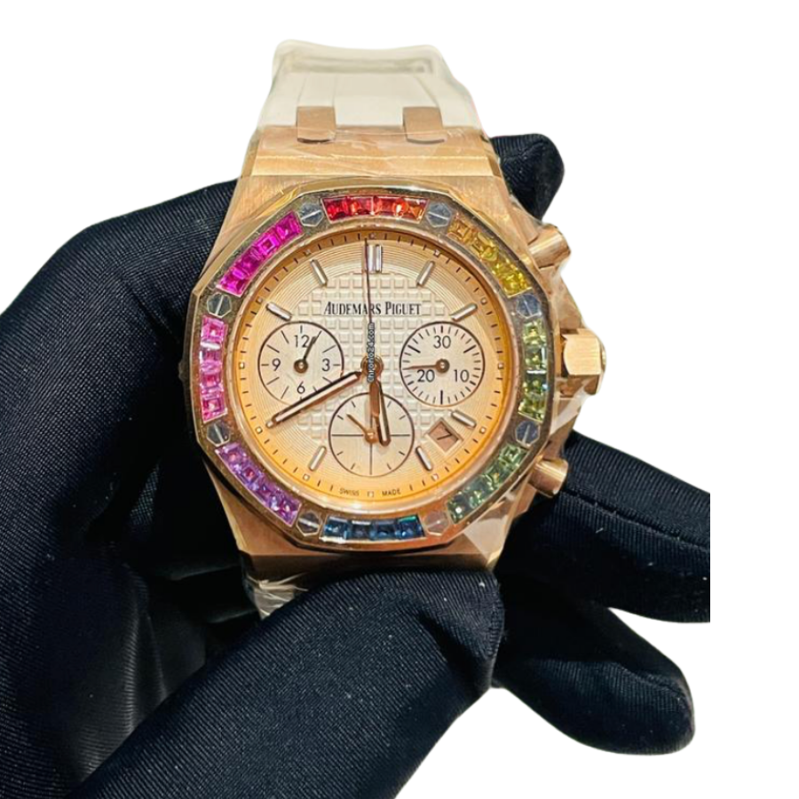 Royal oak white diamond dial