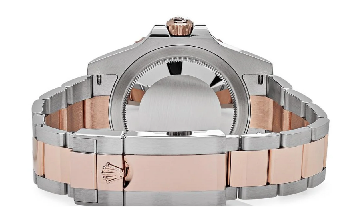 Gmt-master ii rose gold blue dial 40mm