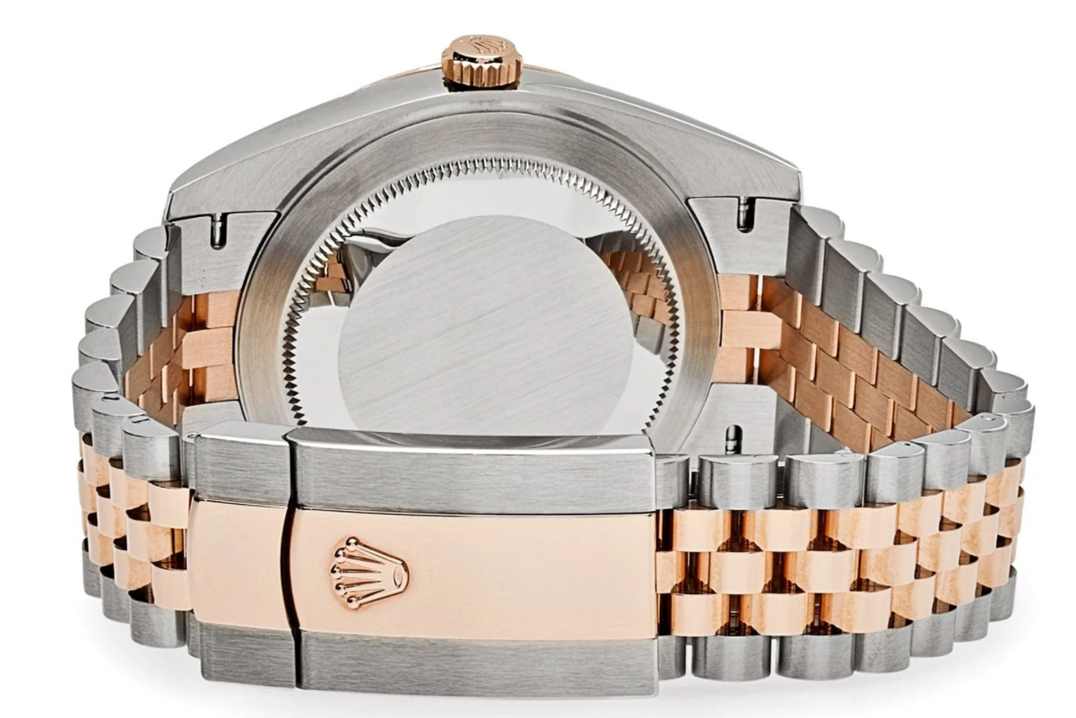 Date just rose gold wimbledon dial 41mm