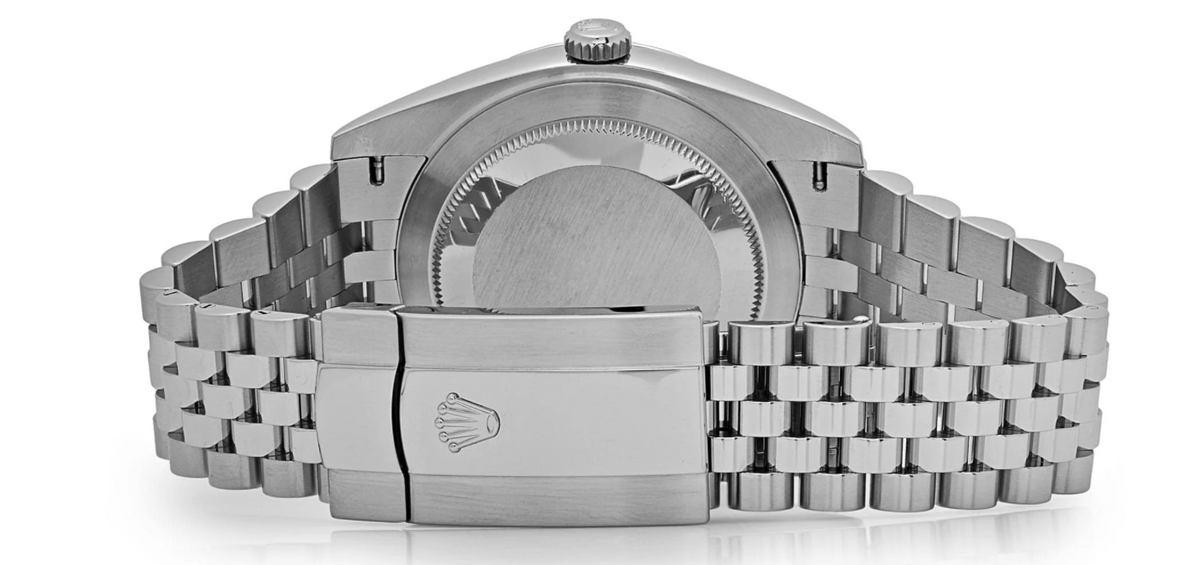 Date just fluted motif green dial 41mm