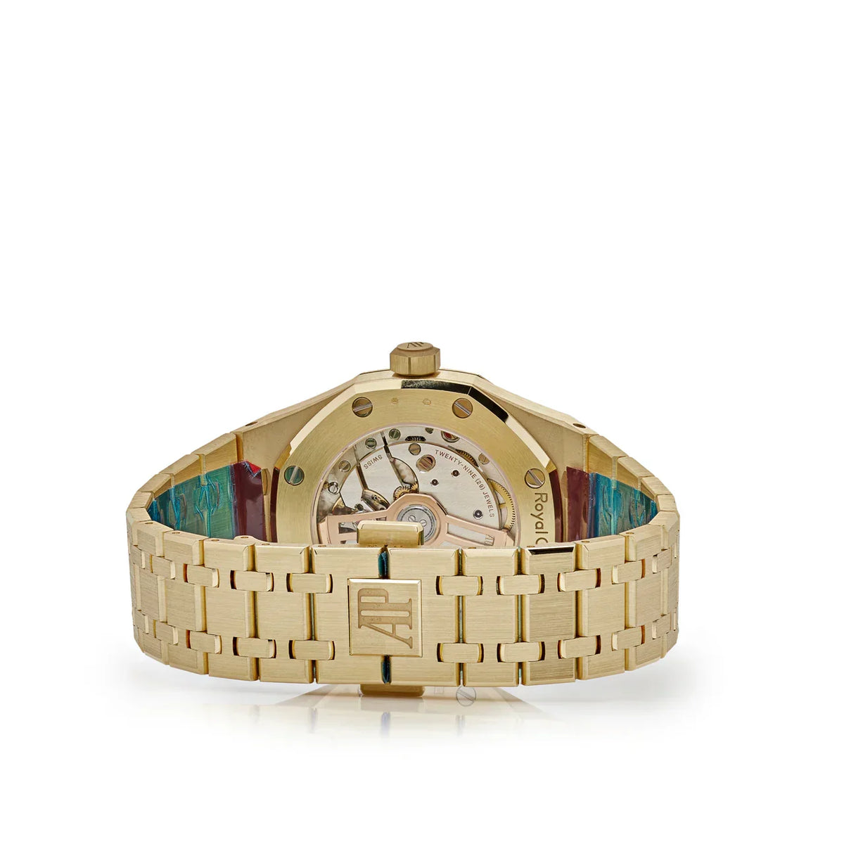 Royal Oak Selfwinding 15550BA.OO.1356BA.01 Yellow Gold Blue Turquoise Dial