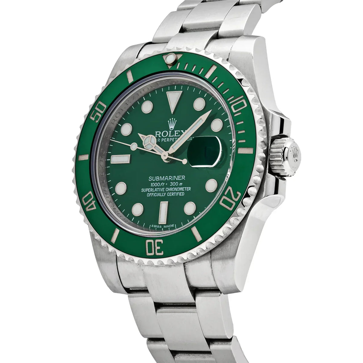 Submariner Date 116610LV 'Hulk' Steel Green Dial Oyster