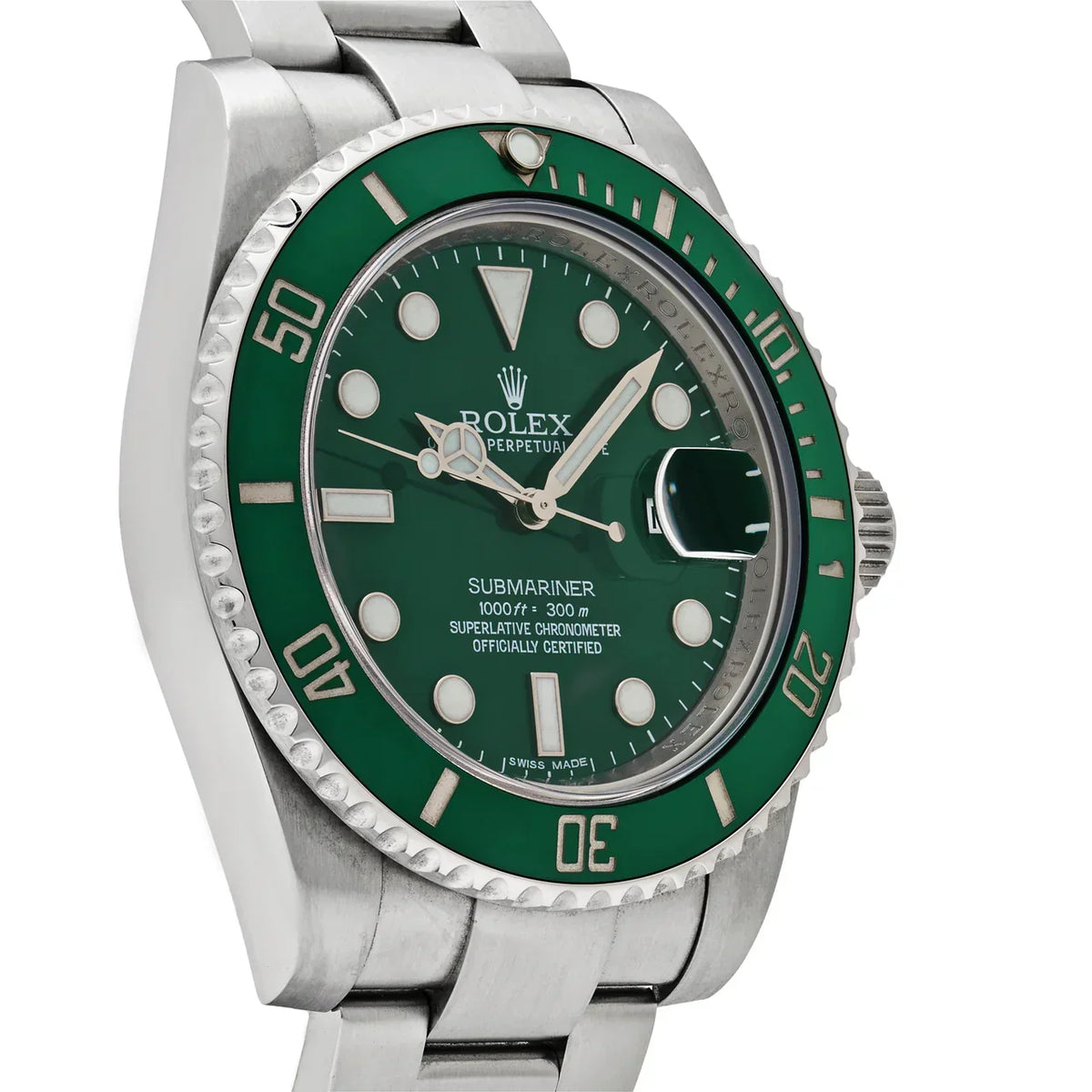 Submariner Date 116610LV 'Hulk' Steel Green Dial Oyster