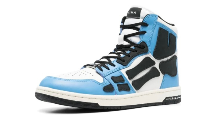 Skel blue black high tie-dye