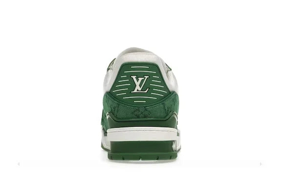 Green Monogram Denim White