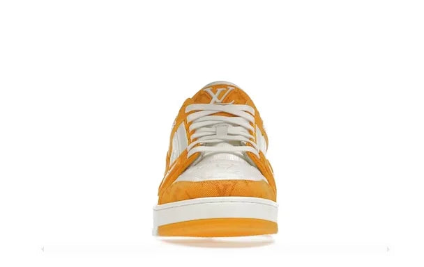 Yellow Monogram Denim White