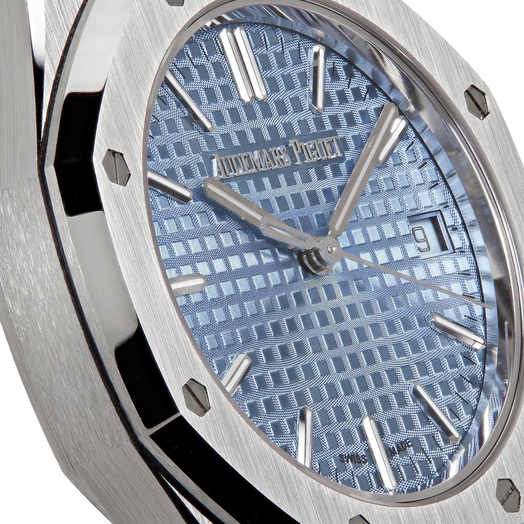Royal Oak 15550ST.OO.1356ST.08 Steel Ice Blue Dial