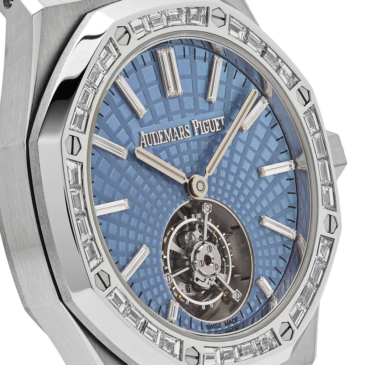 Royal Oak 26535PT.ZZ.1220PT.01 Selfwinding Flying Tourbillon Platinum Light Blue Dial