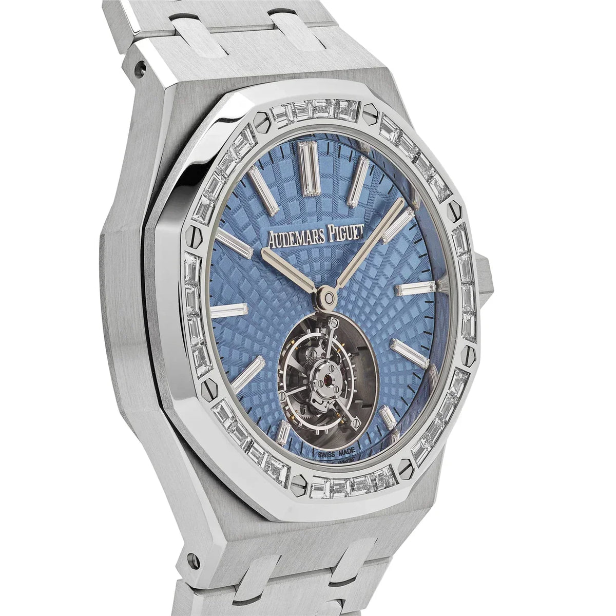 Royal Oak 26535PT.ZZ.1220PT.01 Selfwinding Flying Tourbillon Platinum Light Blue Dial