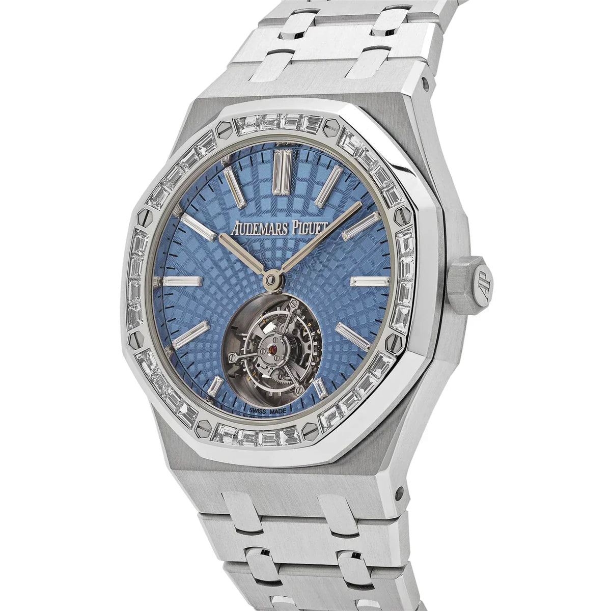 Royal Oak 26535PT.ZZ.1220PT.01 Selfwinding Flying Tourbillon Platinum Light Blue Dial