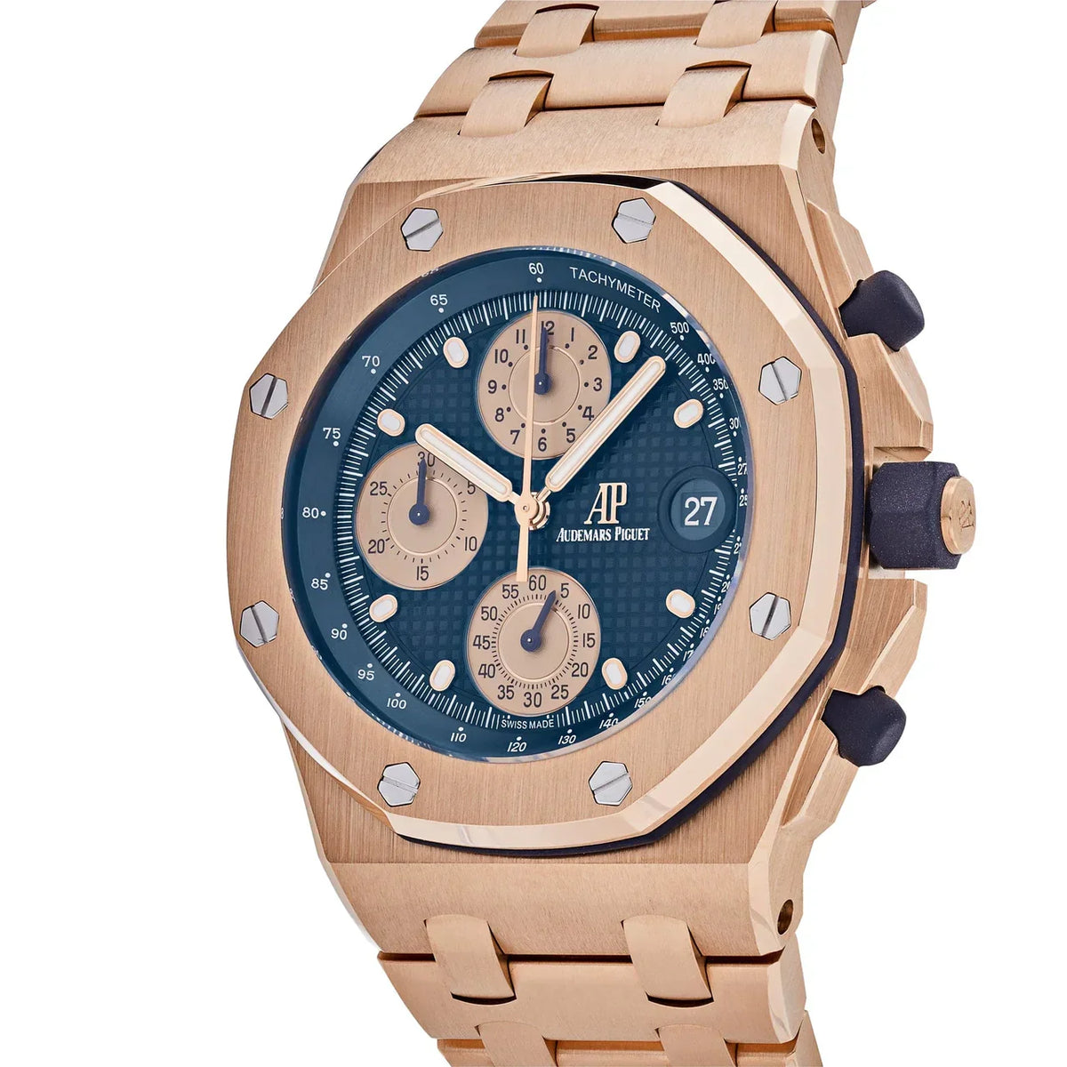 Royal Oak Offshore 26238OR.OO.2000OR.01 Chronograph 'Brick' Rose Gold Blue Dial