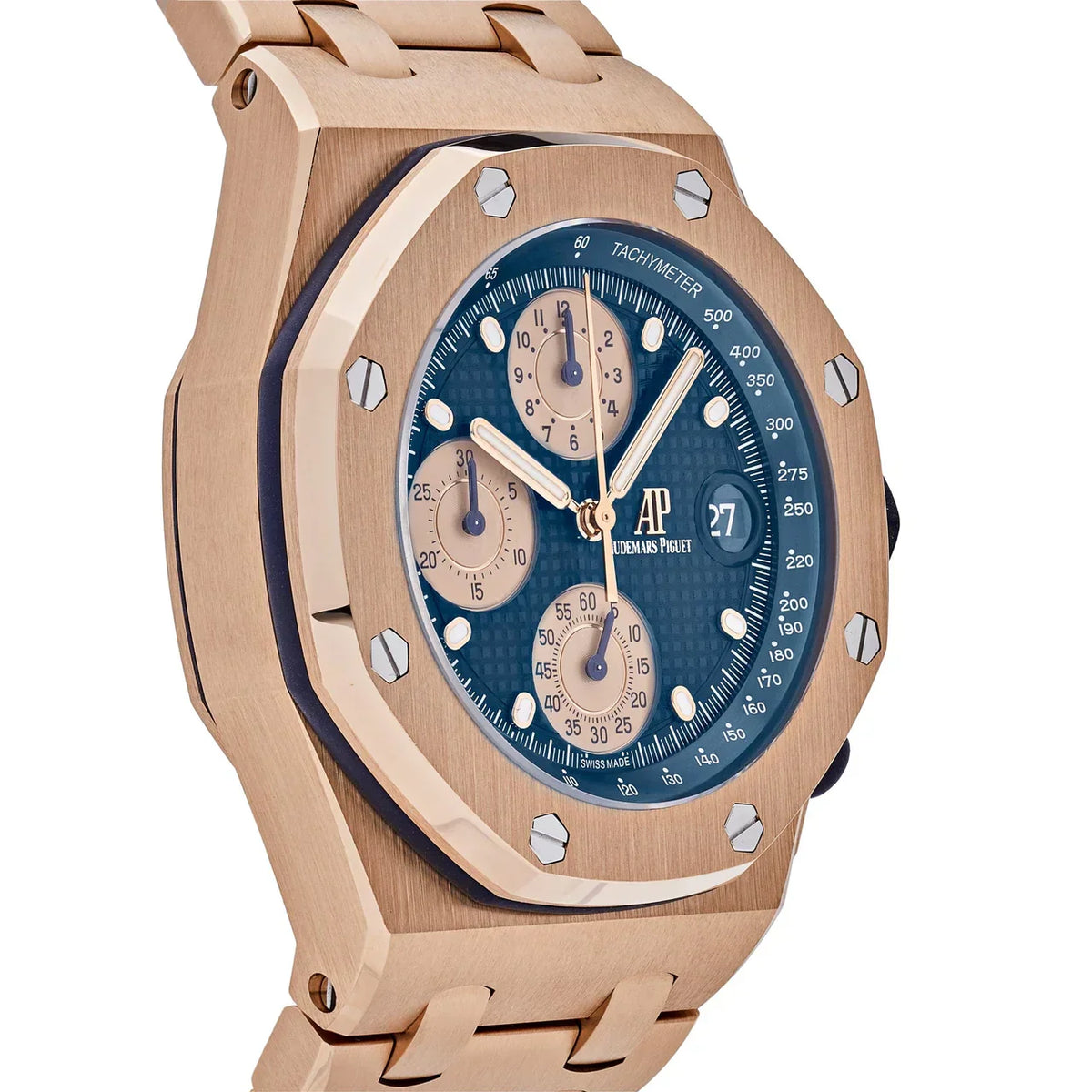 Royal Oak Offshore 26238OR.OO.2000OR.01 Chronograph 'Brick' Rose Gold Blue Dial