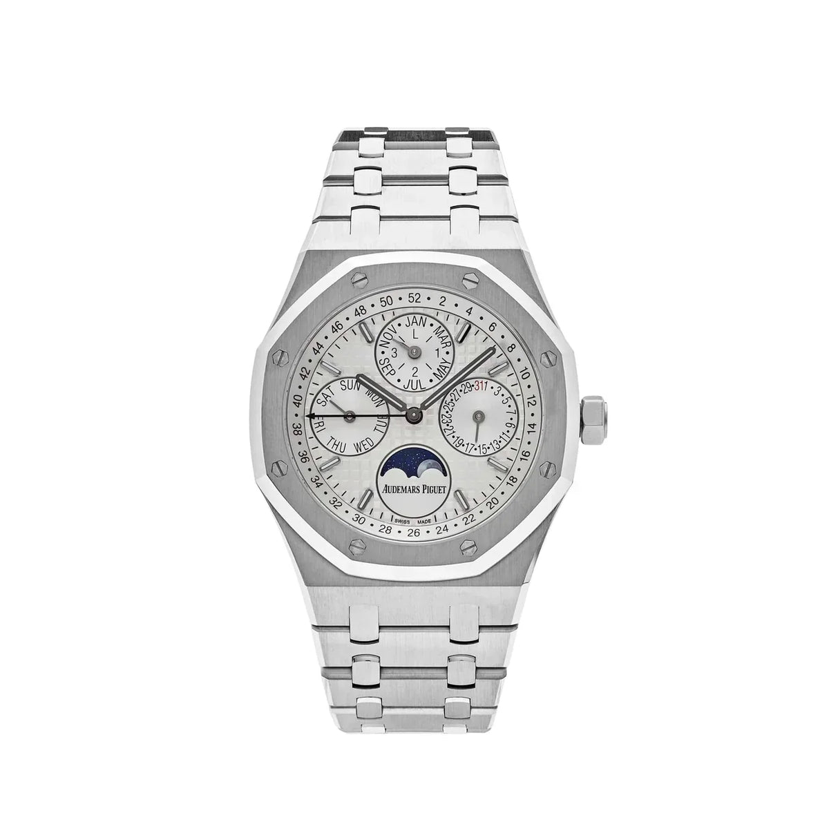 Royal Oak Perpetual Calendar 26574ST.OO.1220ST.01 Steel White Dial