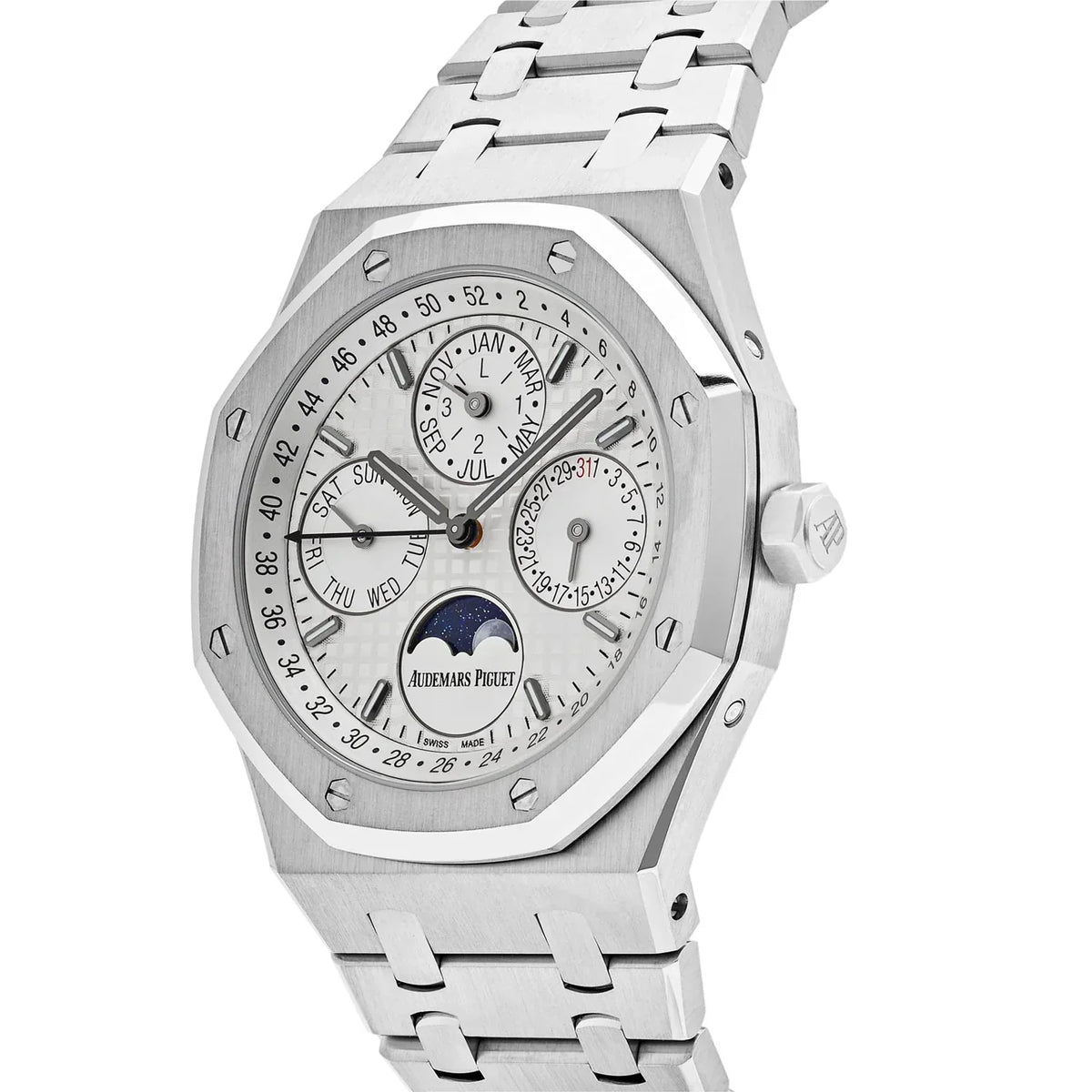 Royal Oak Perpetual Calendar 26574ST.OO.1220ST.01 Steel White Dial