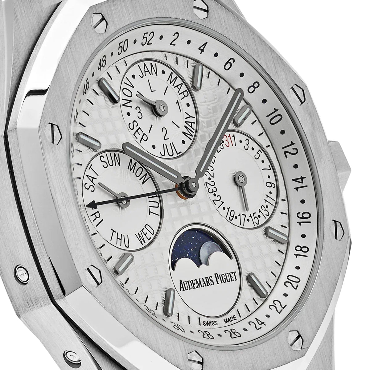 Royal Oak Perpetual Calendar 26574ST.OO.1220ST.01 Steel White Dial
