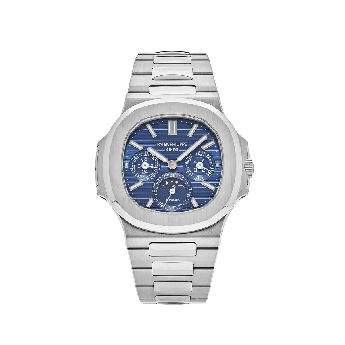 Nautilus 5740/1G-001 'Tiffany & Co.' Perpetual Calendar Moon Phase White Gold Blue Dial (2019)