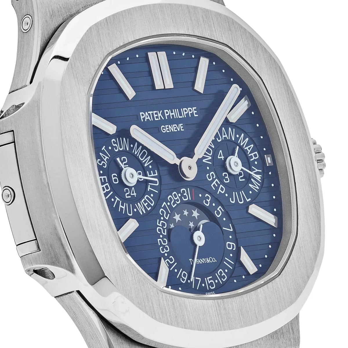 Nautilus 5740/1G-001 'Tiffany & Co.' Perpetual Calendar Moon Phase White Gold Blue Dial (2019)