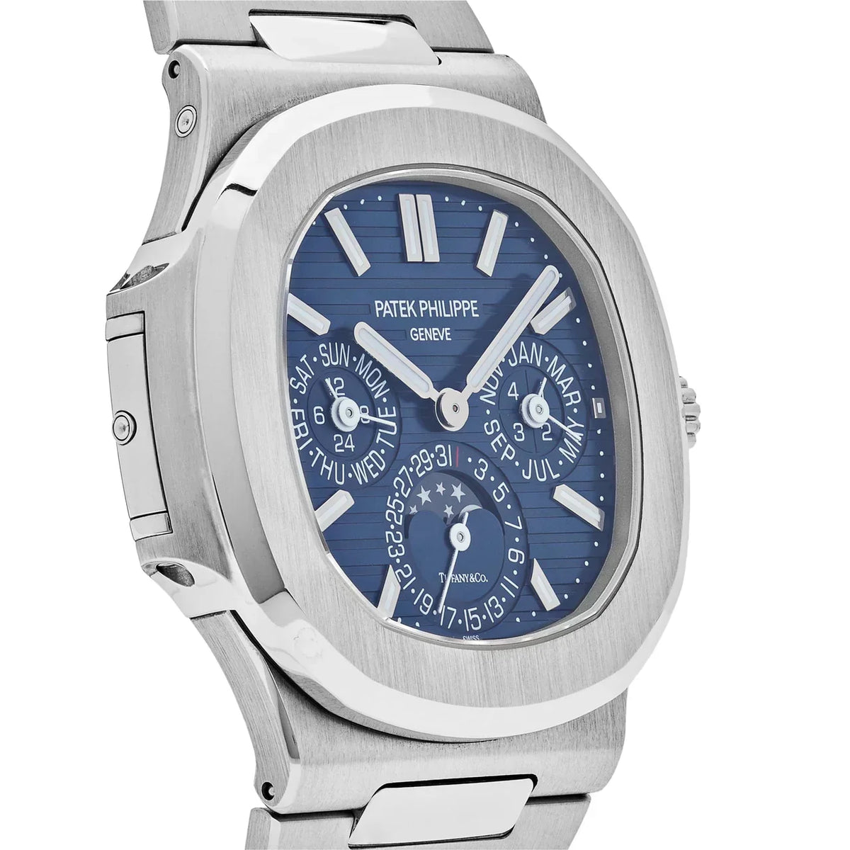 Nautilus 5740/1G-001 'Tiffany & Co.' Perpetual Calendar Moon Phase White Gold Blue Dial (2019)