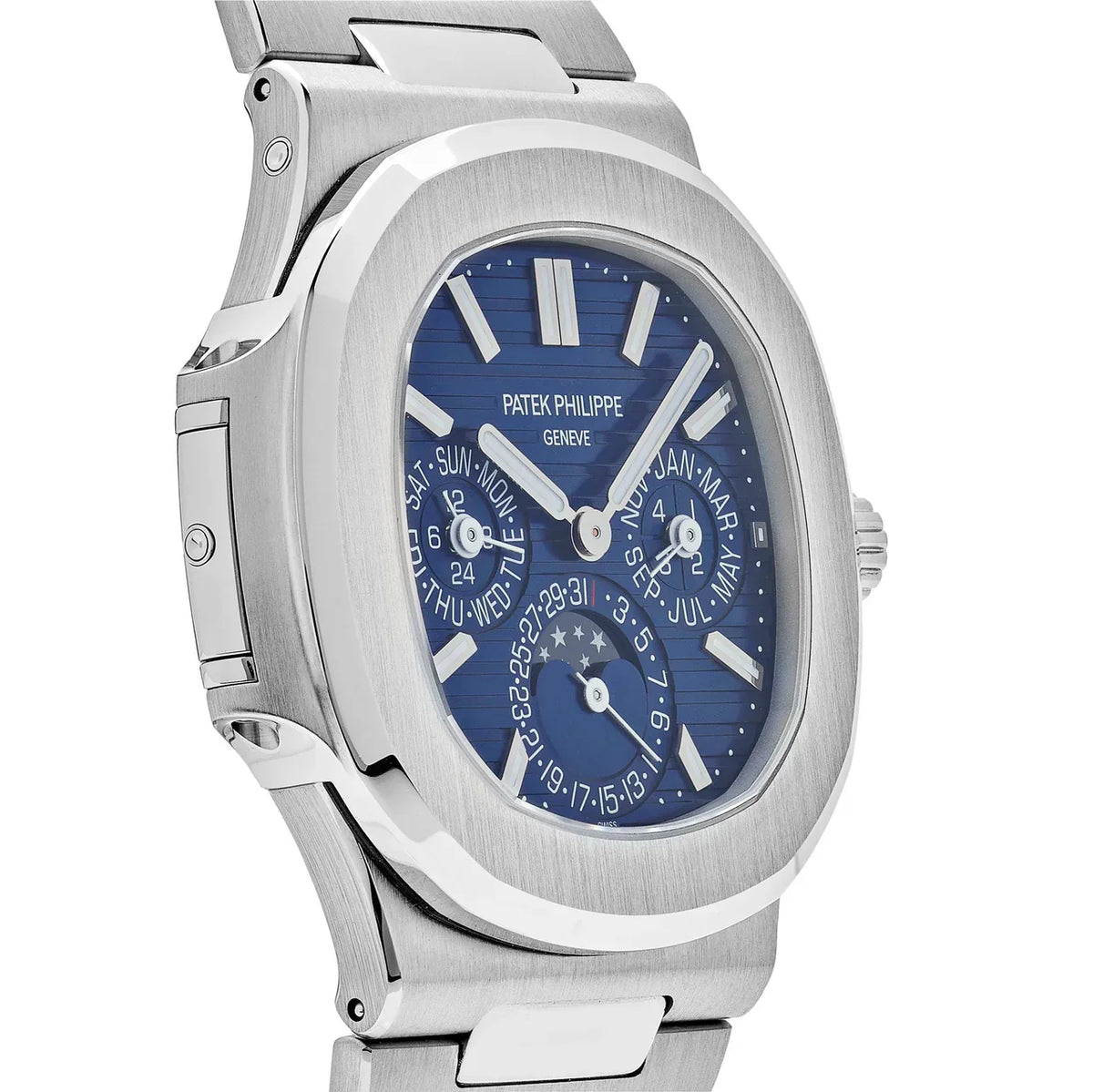 Nautilus 5740/1G Perpetual Calendar Moon Phase White Gold Blue Dial (2019)