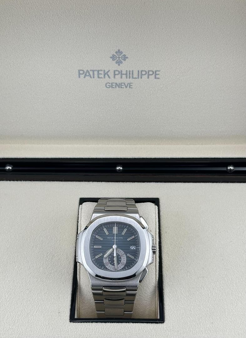 Nautilus 5980/1A-001 Chronograph Steel Blue Dial