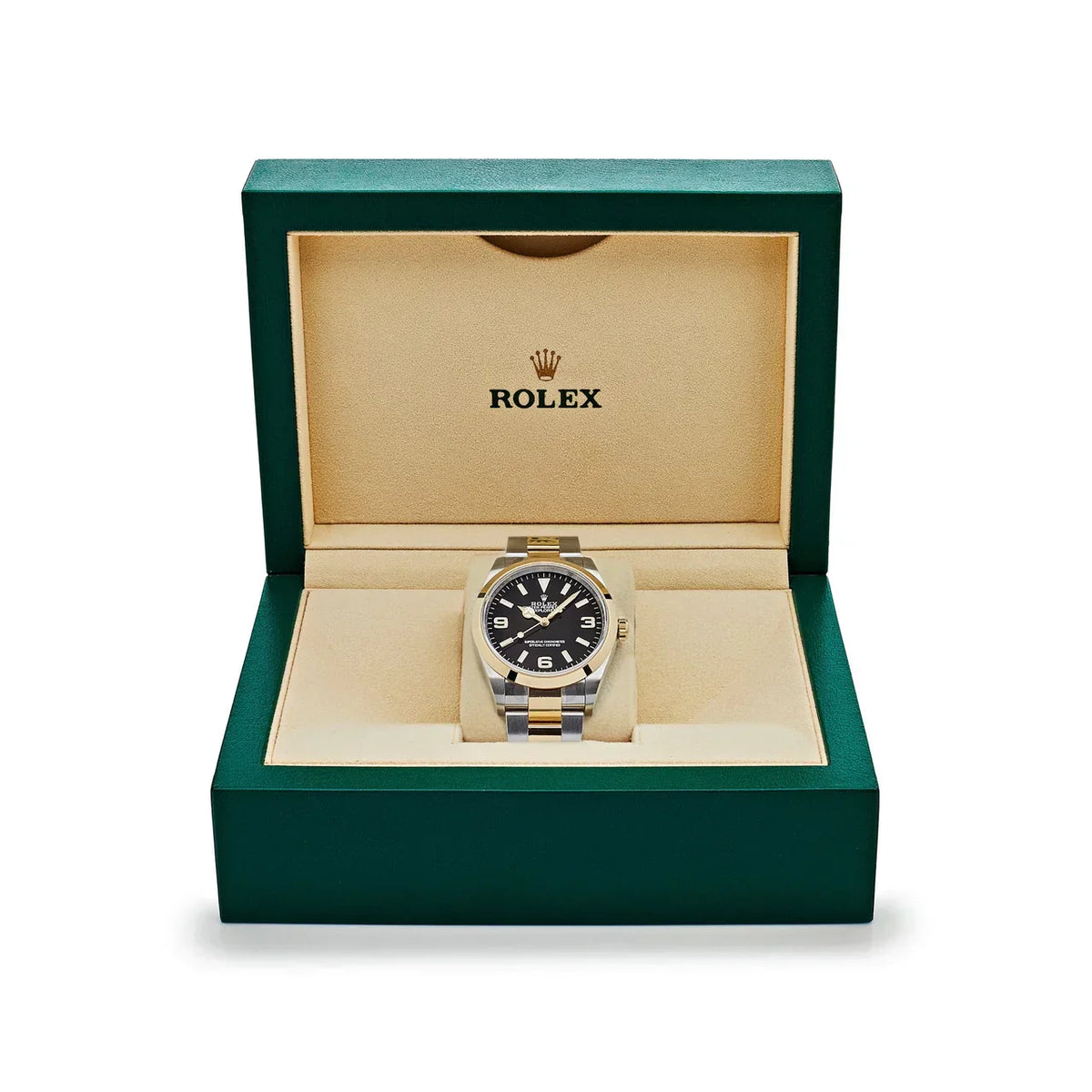 Explorer 124273 Yellow Gold Steel Black Dial