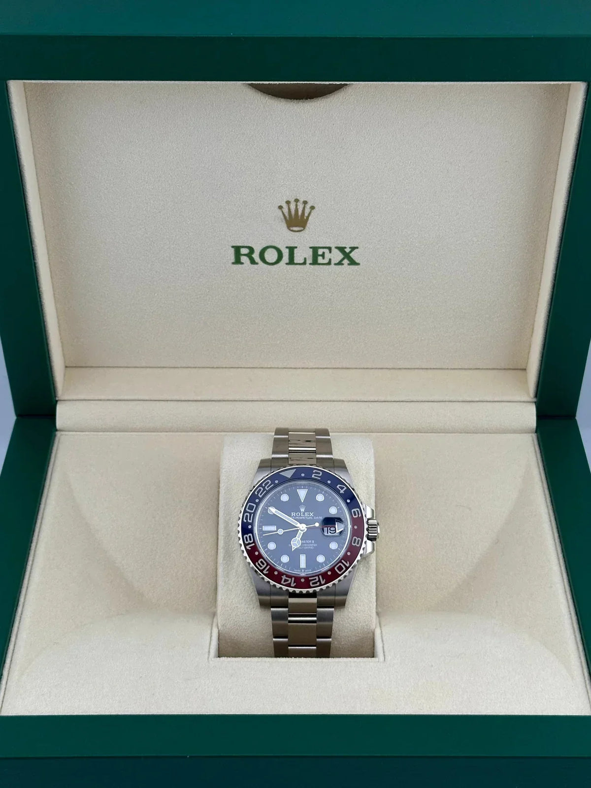 GMT-Master II 126719BLRO 'Pepsi' White Gold Blue Dial (2021)