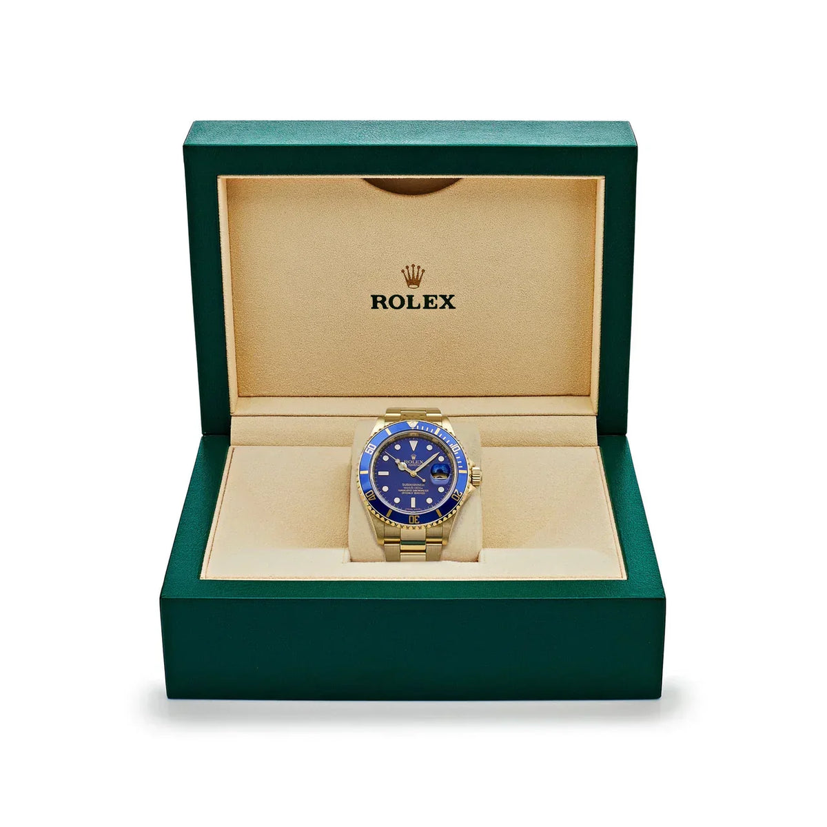 Submariner Date 16618LB Yellow Gold Blue Dial