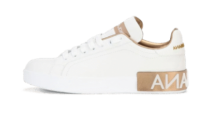 Calfskin Portofino sneakers White Gold