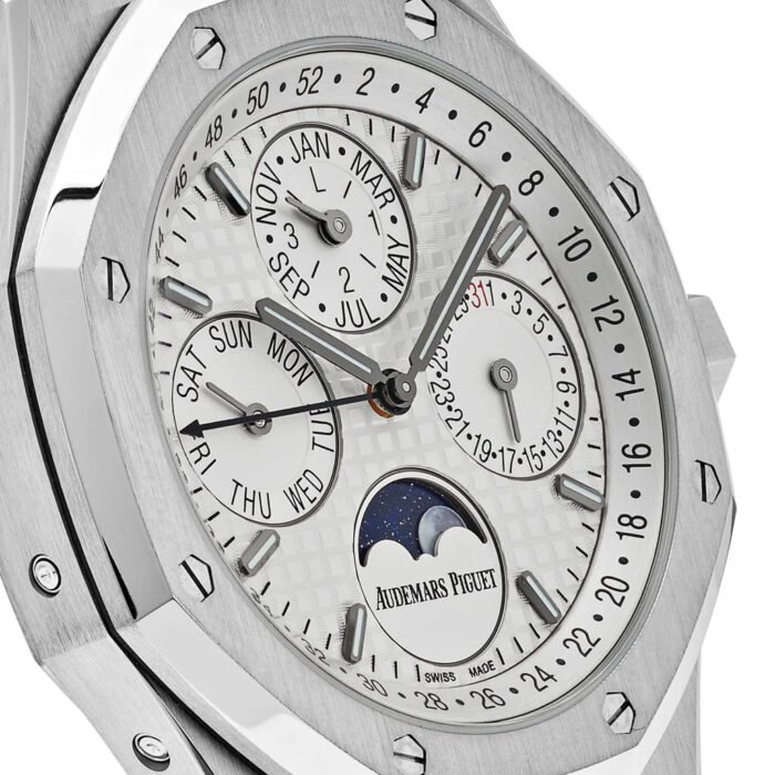 Audemars Piguet Royal Oak Perpetual Calendar 26574ST.OO.1220ST.01 Steel White Dial - Image 4
