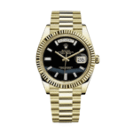 Day-date yellow gold onyx dial 40mm