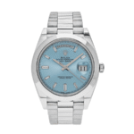 Day-date platinum ice blue diamond dial 40mm
