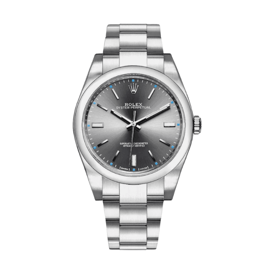 12-Rolexoysterperpetualgreystickdial39mm_275e10aa-9c87-4930-89ea-13a3ac2fef5c.png Oyster perpetual grey stick dial 39mm - Image 1