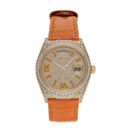 Oyster perpetual yellow diamond gold set 36mm